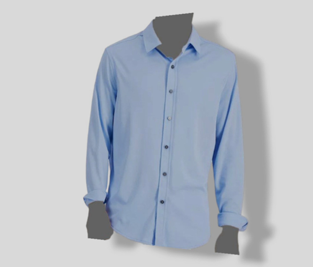 Alfani Men's Blue Long Sleeve Casual Button-Down Shirt  XL